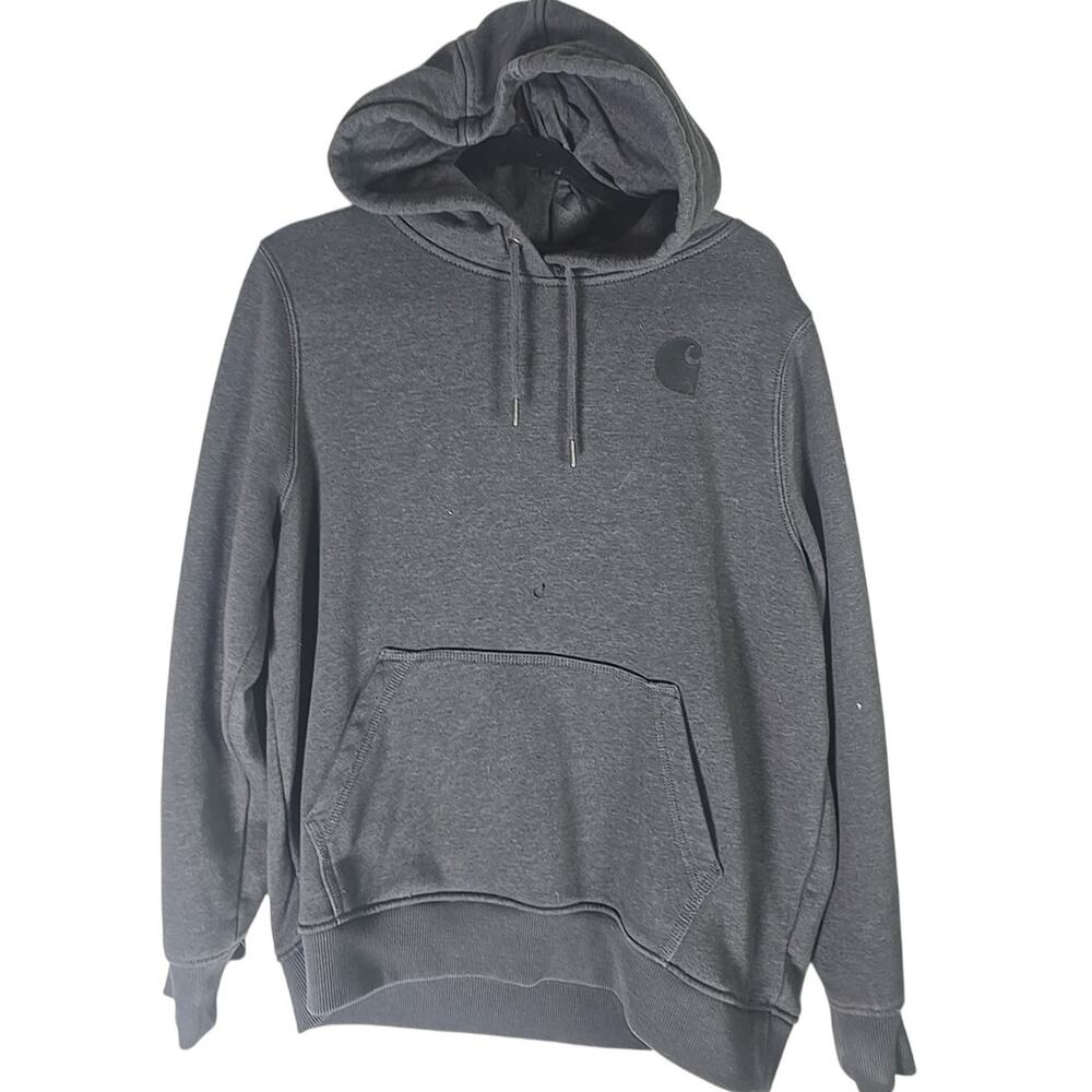 Carhartt Women's Dark Gray Relaxed Fit Pullover Hoodie Size XL Utility Work Wear